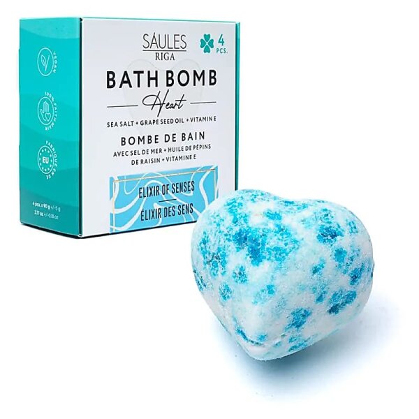 Badekugel Herz Elixir der Sinne -- 90g