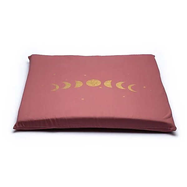 Bezug für Meditationsmatte Mondphasen Baumwolle BIO (GOTS) -- 65x65x5cm; 239g