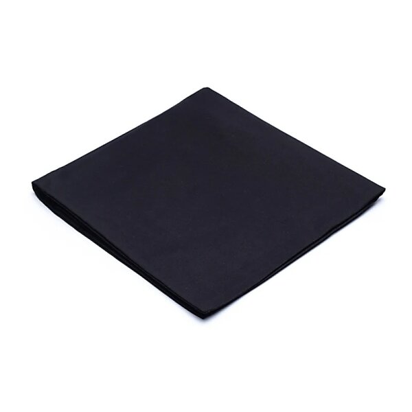 Bezug für Meditationsmatte schwarz Baumwolle BIO (GOTS) -- 65x65x5cm; 239g
