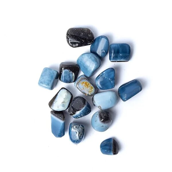Blauer Opal Trommelsteine A Qualität -- ±1,5-3,5cm; ±250g