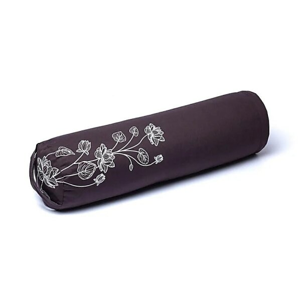 Bolster Lotuspflanze anthrazit Bio-Baumwolle (OCS) -- 60x16 cm; 2300g
