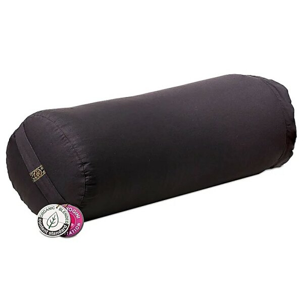 Bolster rund anthrazit Baumwolle BIO (OCS) -- 60x16 cm; ±2300 g