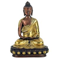 Buddha Amitabha Figur 2-farbig -- 1500 g; 20 cm