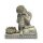 Buddha mit Kerzenhalter steingrau -- 394 g; 17.5 cm