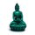 Buddha Statue gr&uuml;n -- 11 cm