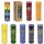 Chakra Kerzen Karton 12 St&uuml;ck sortiert -- 21x6.5cm