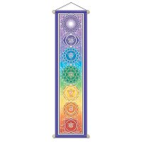 Chakra Wandschmuck groß -- 30x120 cm