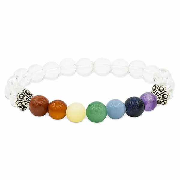 Chakraarmband Bergkristall -- 0.8 cm