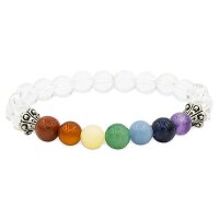 Chakraarmband Bergkristall -- 0.8 cm