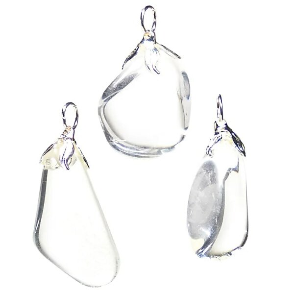 Colgante de gemas Cristal de roca --±1.5-3cm