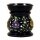 Duftlampe Flowers schwarzer Speckstein -- 10x8 cm