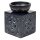 Duftlampe Pentagramm schwarzer Speckstein -- 11x8 cm
