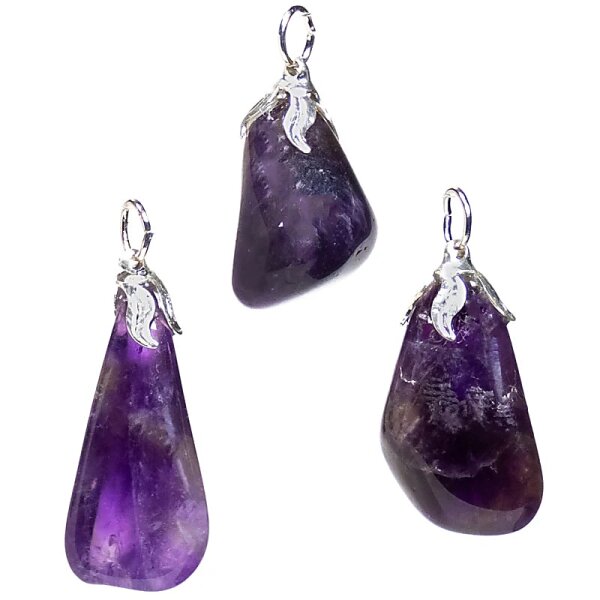 Edelsteinanhänger Amethyst dunkel -- ±1.5-3cm