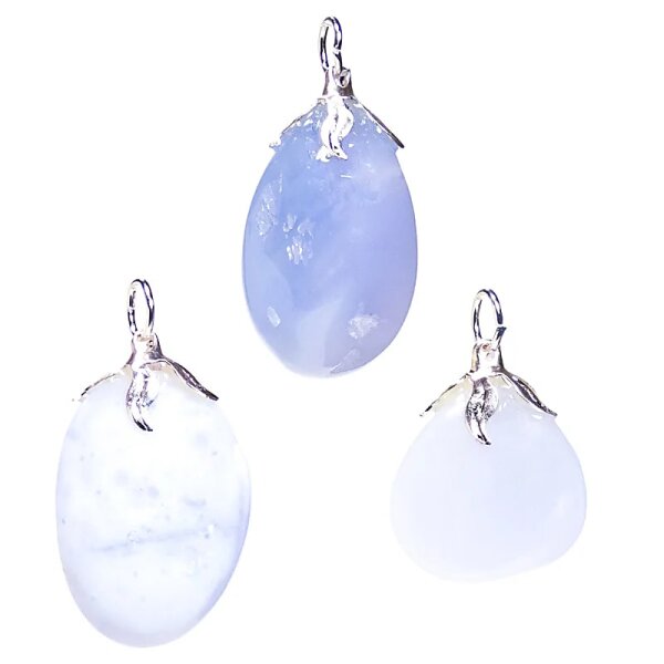 Edelsteinanhänger Chalcedon --±1.5-3cm