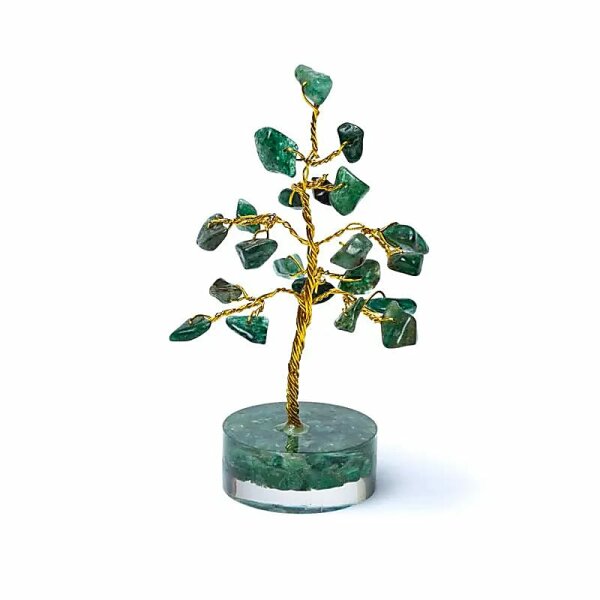 Edelsteinbaum grüner Aventurin -- ±8cm