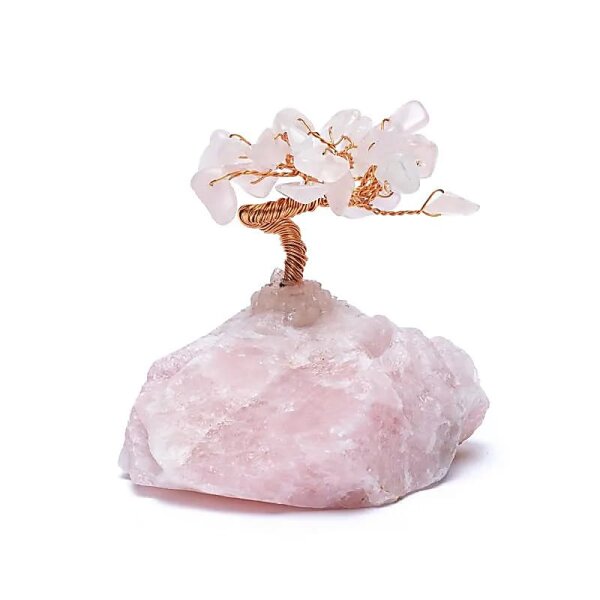 Edelsteinbaum Rosenquarz -- ±5.5x5.5x7cm; 163g