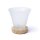 Edelsteinlampe Blume des Lebens mit Kabel und LED -- 12x12cm