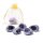 Emma Egg Edelstein Amethyst im Organzabeutel -- &plusmn;2.5-3.5cm; &plusmn;25g