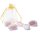 Emma Egg Edelstein Rosenquarz im Organzabeutel -- &plusmn;2.5-3.5cm; &plusmn;25g