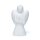 Engel Statuette Marmor wei&szlig; -- 552 g; &plusmn;13.5 cm