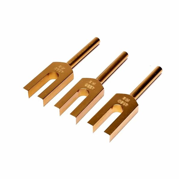 Engel Stimmgabeln goldfarbig -- 7cm