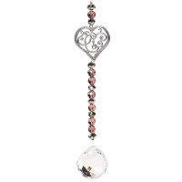 Feng Shui Dekoration Herz und Kristallkugel -- 16 cm