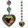 Feng Shui Fensterdekoration Aurora Herz Kristall -- 20 cm