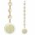 Feng Shui Fensterdekoration Blume des Lebens Champagner -- 20 cm