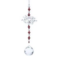 Feng Shui Kristalllotus & Kugel -- 31cm