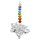 Feng Shui Kristalllotus mit Chakrakette -- 10 cm