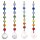 Feng-Shui Set 4 Chakra Ketten -- 20 cm