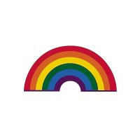 Fensterbild Kleiner Regenbogen -- 7x13,5cm