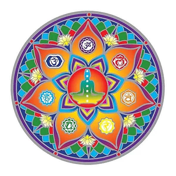 Fensterbild Lotus Chakra Mandala -- 14cm
