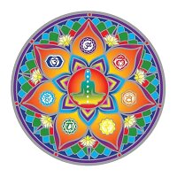 Fensterbild Lotus Chakra Mandala -- 14cm