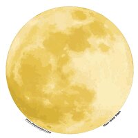 Fensterbild Vollmond -- 11.7cm