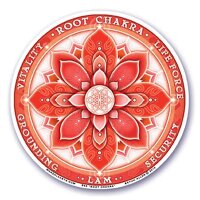 Fensterklebebild 1. Chakra (Muladhara) -- 10.5 cm