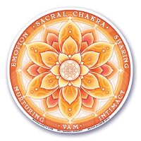 Fensterklebebild 2. Chakra (Svadhisthana) -- 10.5 cm