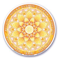 Fensterklebebild 3. Chakra (Manipura) -- 10.5 cm