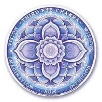 Fensterklebebild 6. Chakra (Ajña) -- 10.5 cm