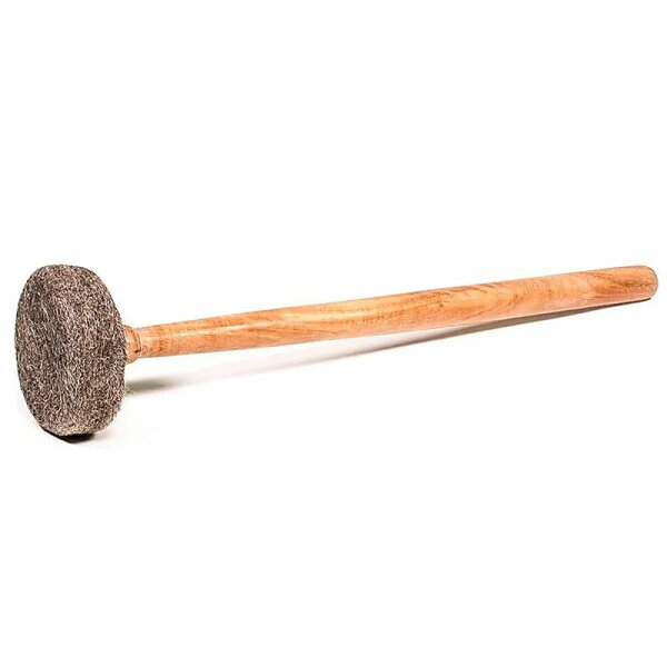 Filzschlägel XL Stiel aus Holz -- 105 g; 7.5x32 cm