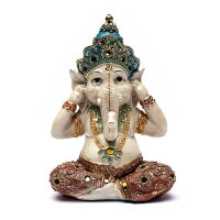 Ganesh Statue Hören-- 15x10x21 cm