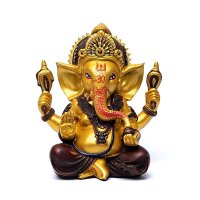 Ganesha Statue goldfarben -- 23cm