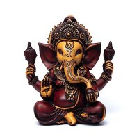 Ganesha-Statue rot/ocker -- 23cm