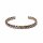 Gedrehtes Armband bronze/goldfarben dreifach Twist -- 6.5cm