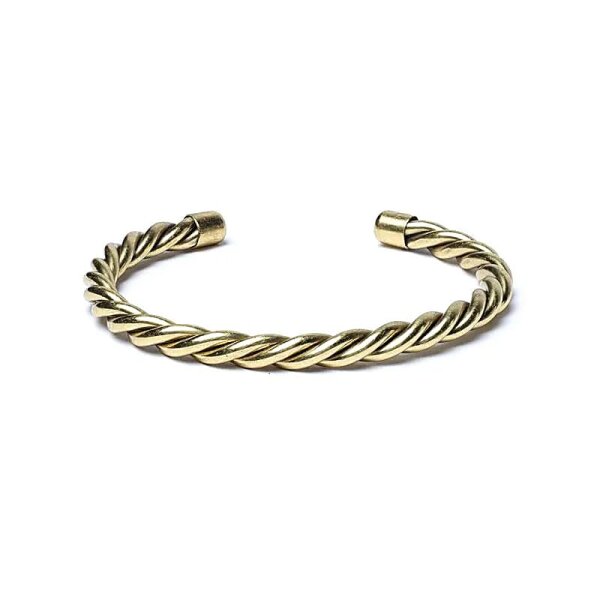Gedrehtes Armband goldfarben -- 7cm