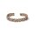 Geflochtenes Armband Farbe Bronze/Gold -- &plusmn;6,5cm