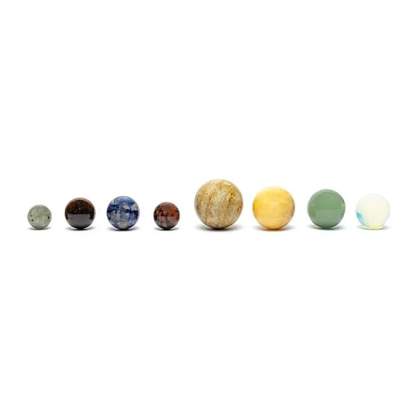 Geschenkbox 8 Planeten Steine -- 25x5x4cm