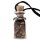 Geschenkflasche aus Glas mit Schnur Tigerauge -- 3.6 cm