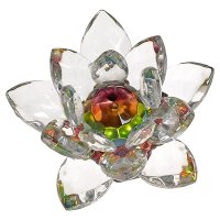 Glas Lotus groß -- 10 cm