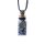 Glasgeschenkflasche und Kordel mit Lapislazuli und Khamsa -- 3,6cm